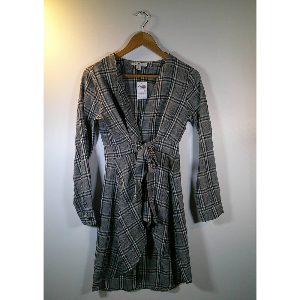 Plaid Wrap Top